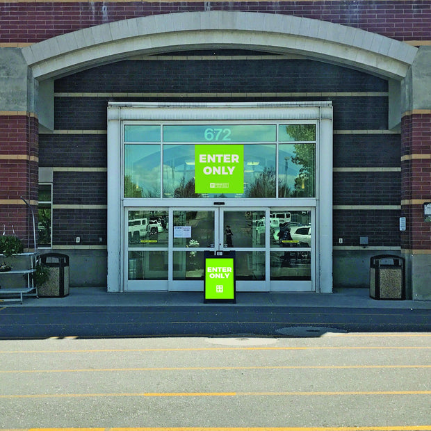 A-Frame Signacade W/ Corex Wayfinding Sign