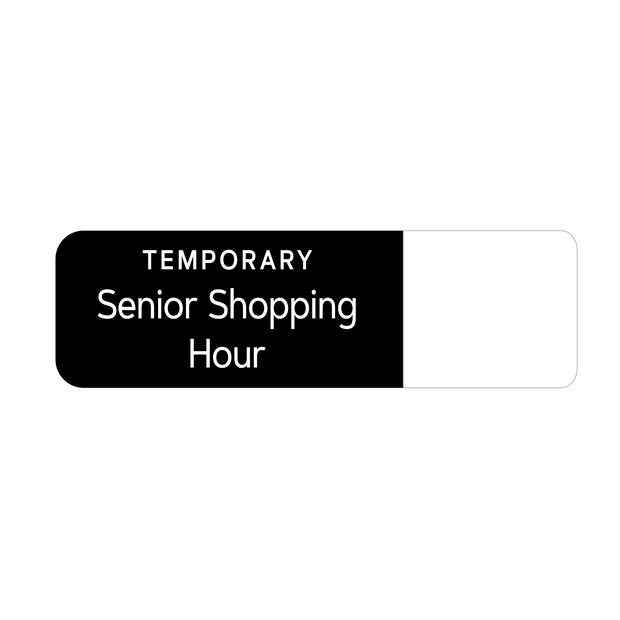 Senior Shopping Window Vinyl Decal
