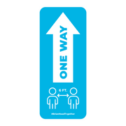 One Way Arrow With Distancing Nonslip Graphic