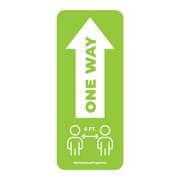One Way Arrow With Distancing Nonslip Graphic