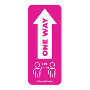 One Way Arrow With Distancing Nonslip Graphic