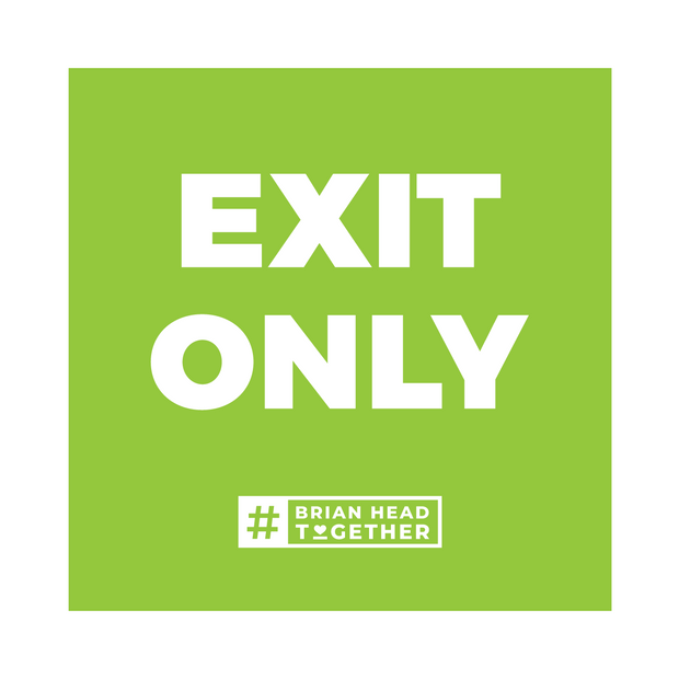4x4 Temporary Wayfinding Corex Sign