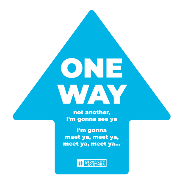 Large Arrow Nonslip Floor Graphic