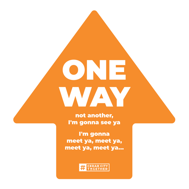 Large Arrow Nonslip Floor Graphic