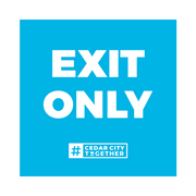 4x4 Temporary Wayfinding Corex Sign