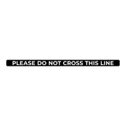 Do Not Cross This Line Nonslip Floor Graphic