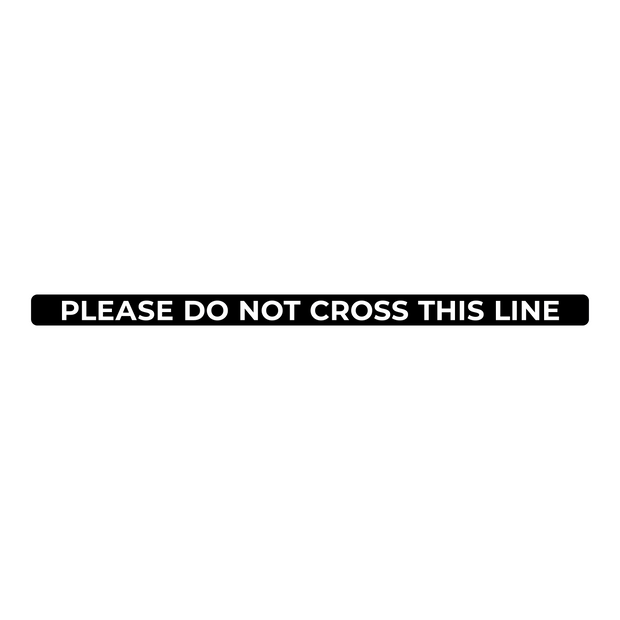 Do Not Cross This Line Nonslip Floor Graphic