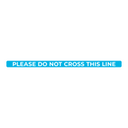 Do Not Cross This Line Nonslip Floor Graphic
