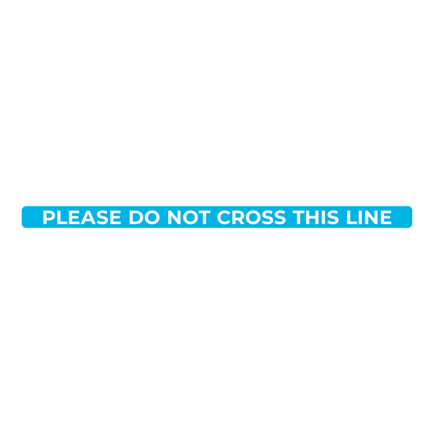 Do Not Cross This Line Nonslip Floor Graphic