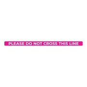 Do Not Cross This Line Nonslip Floor Graphic
