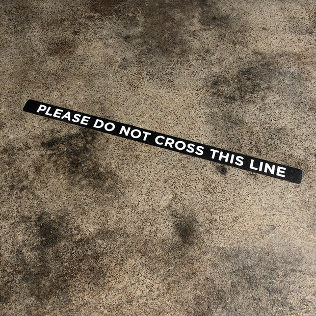 Do Not Cross This Line Nonslip Floor Graphic