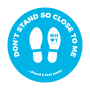 Stand Here Funny Nonslip Floor Graphic