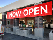 Now Open 13 Oz. Banner