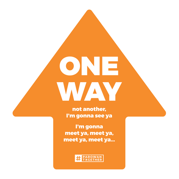 Large Arrow Nonslip Floor Graphic