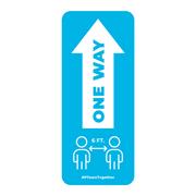 One Way Arrow With Distancing Nonslip Graphic