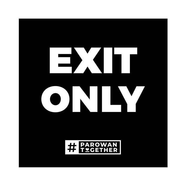 4x4 Temporary Wayfinding Corex Sign