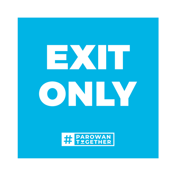 4x4 Temporary Wayfinding Corex Sign