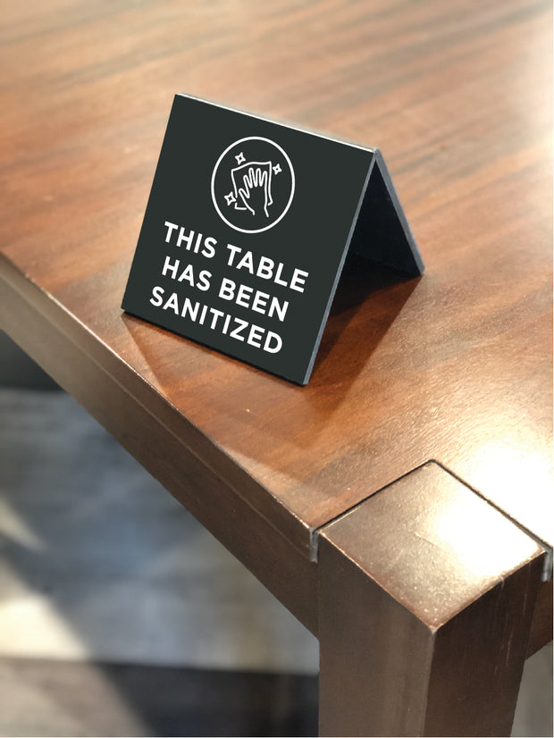 Table Top Tent Sign