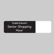Senior Shopping Window Vinyl Decal