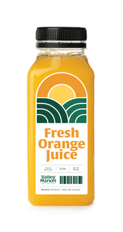 "Fresh Orange Juice" Water-proof Label